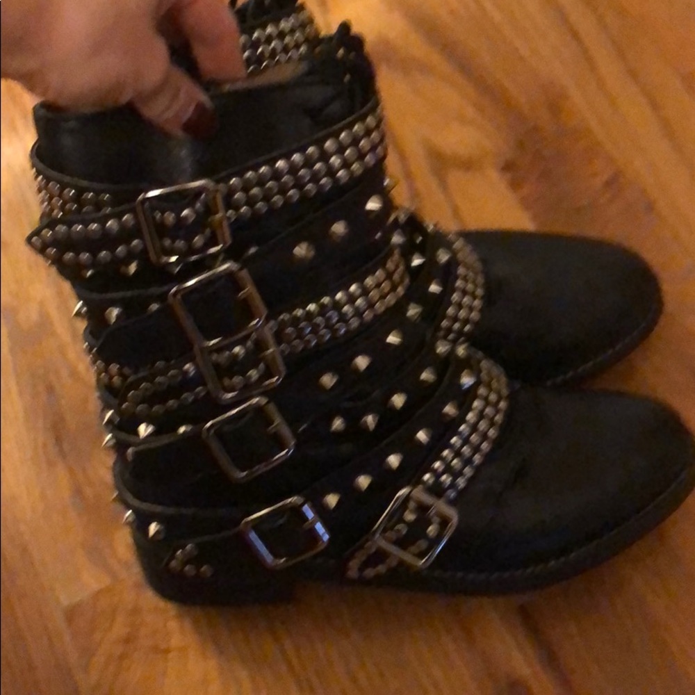 Jeffrey Campbell Cruzado Studded Boots Moto Boot - Picture 7 of 8
